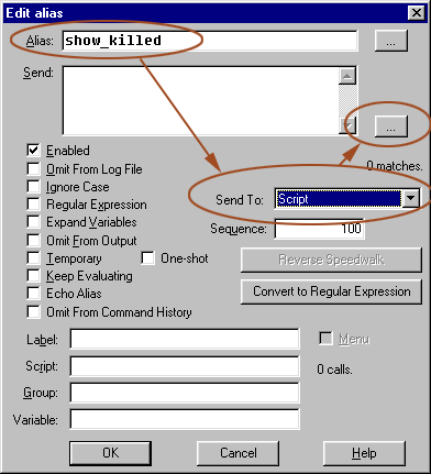 Edit alias